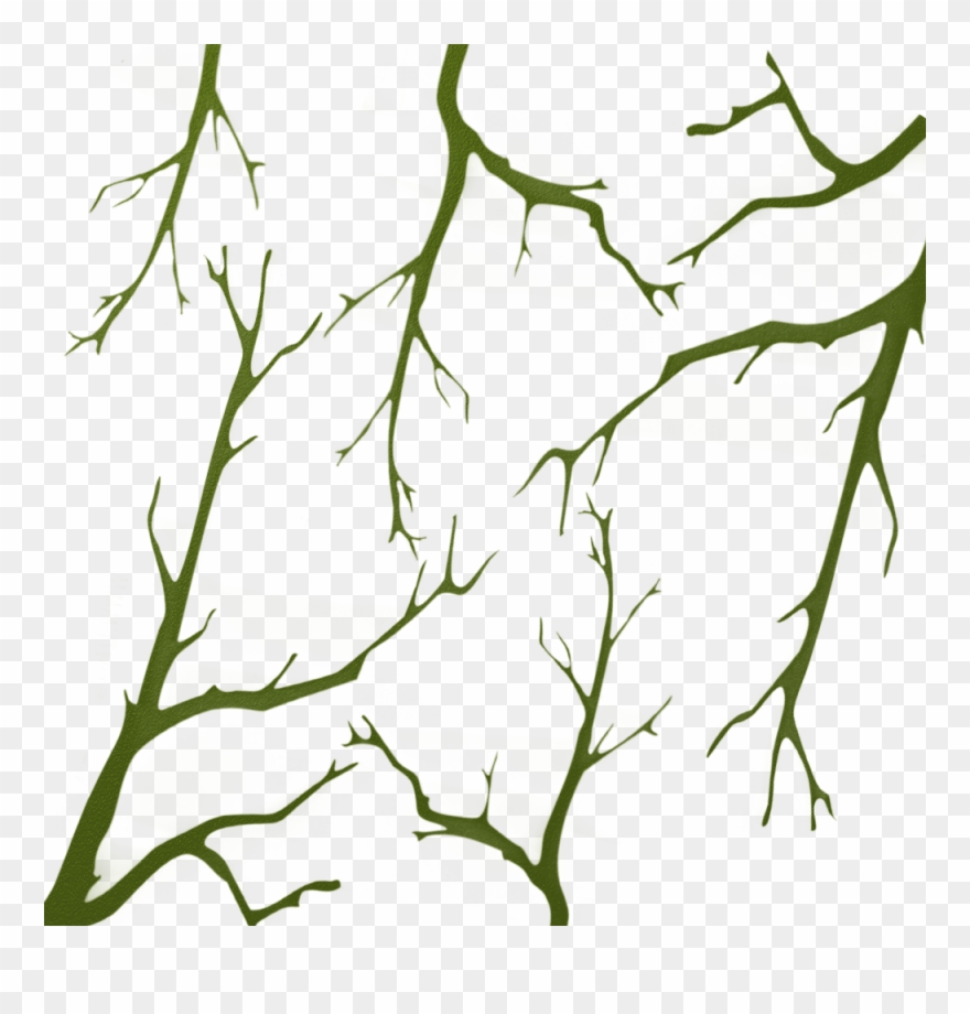 Image Of Oak Branches Camo Stencil - Camo Branch Stencils Clipart
