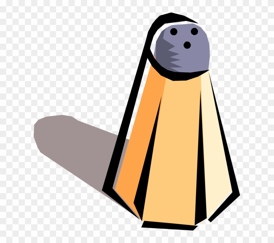 Vector Illustration Of Salt Shaker Condiment Dispenser Clipart