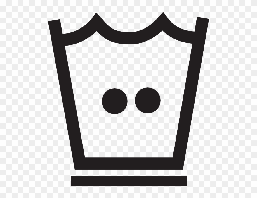 Warm Machine Wash Sign Clipart