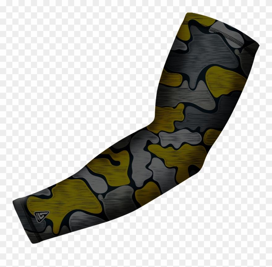 Yellow Brushed Camo Arm Sleeve By B-driven Sports - Pink Brushed Camo Arm Sleeve By B-driven Sports Clipart