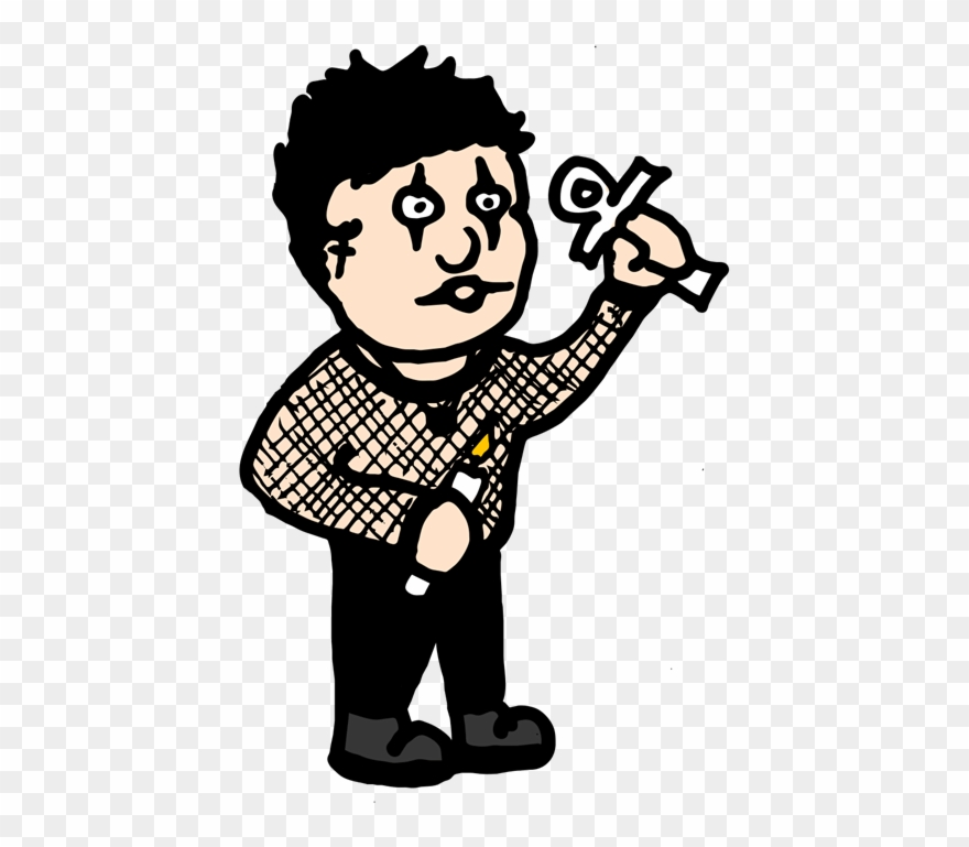 The Other Side Of The Gothic Murder Coin - Cartoon Clipart