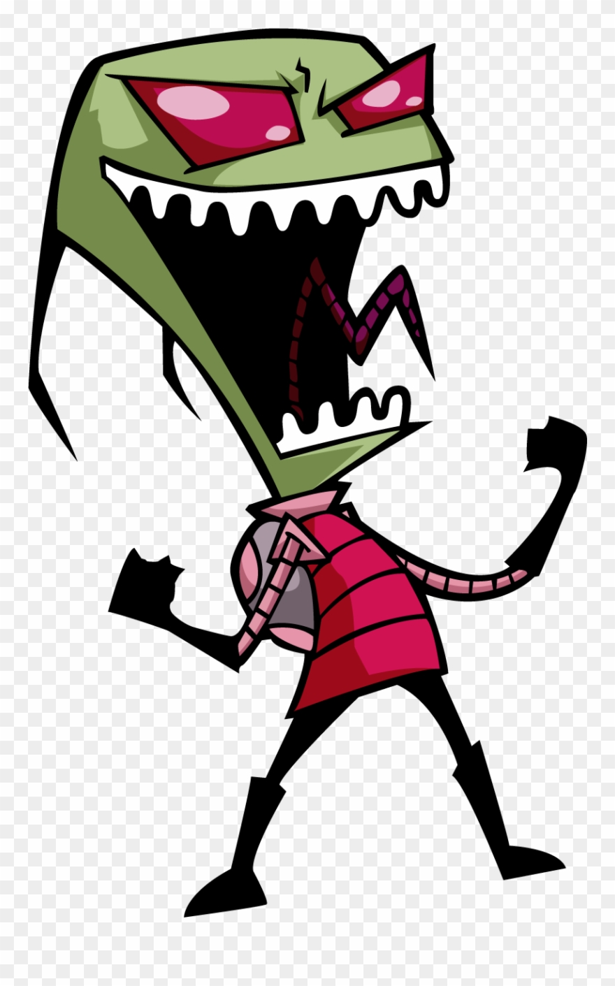 As Your Future Leader Of This Miserable Planet, I, - Zim Laughing Clipart