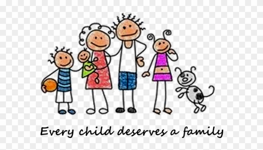 Unique Clipart Foster Care - Dibujo De La Familia - Png Download