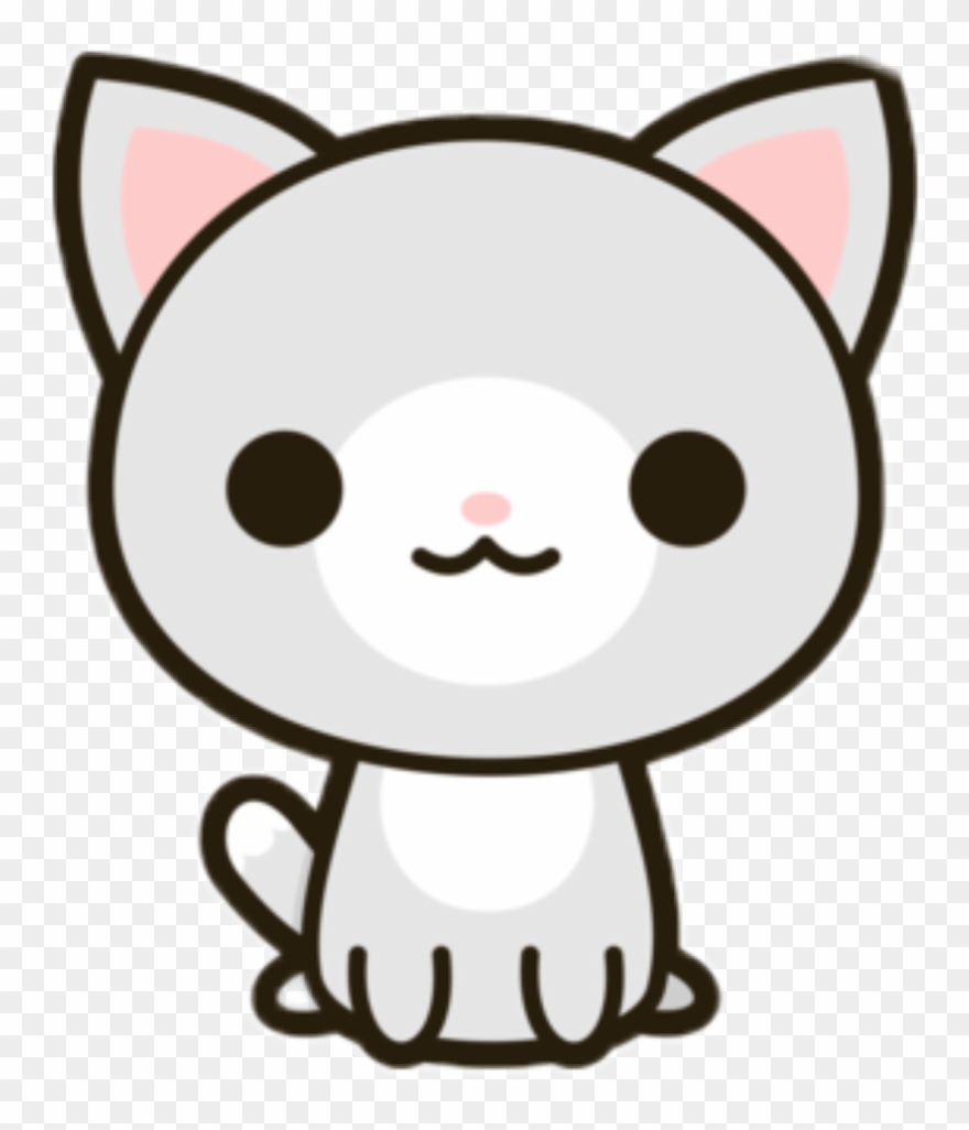 Kitty Clipart 19 Kitty Clip Kawaii Huge Freebie Download - Imagens De Gato Kawaii - Png Download