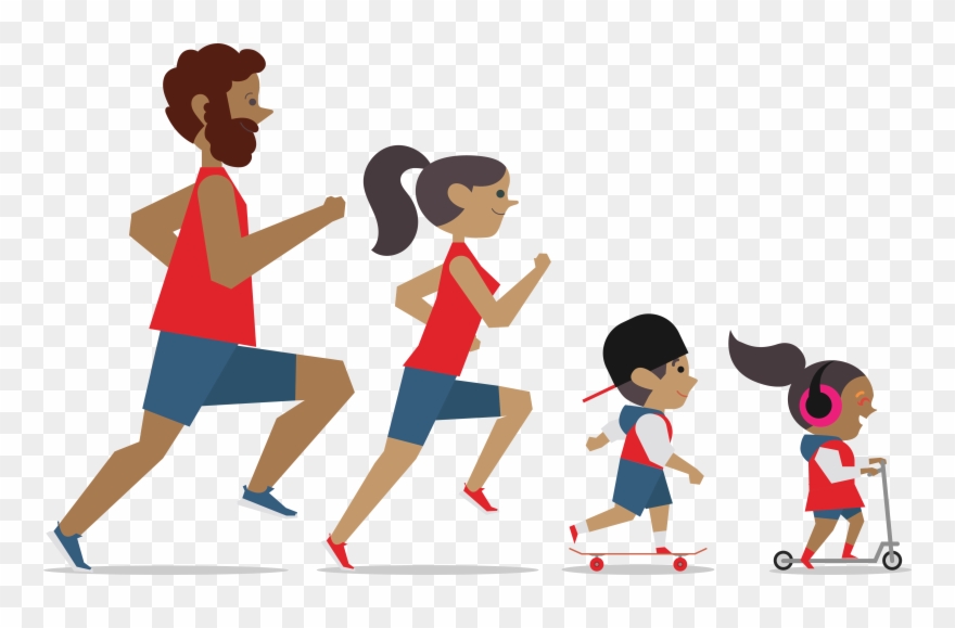 Building Up Your Body Through Physical Exercise Will - Cartoon Clipart