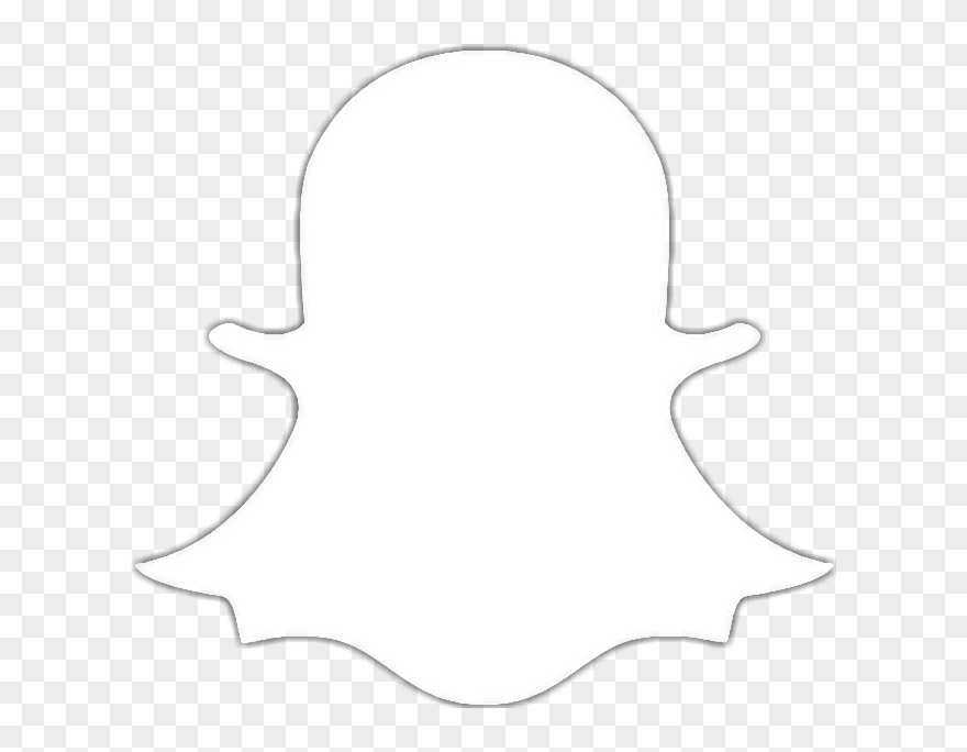 Snapchat Logo White Blanco Negro Moda - Snapchat Black And White Logo Clipart
