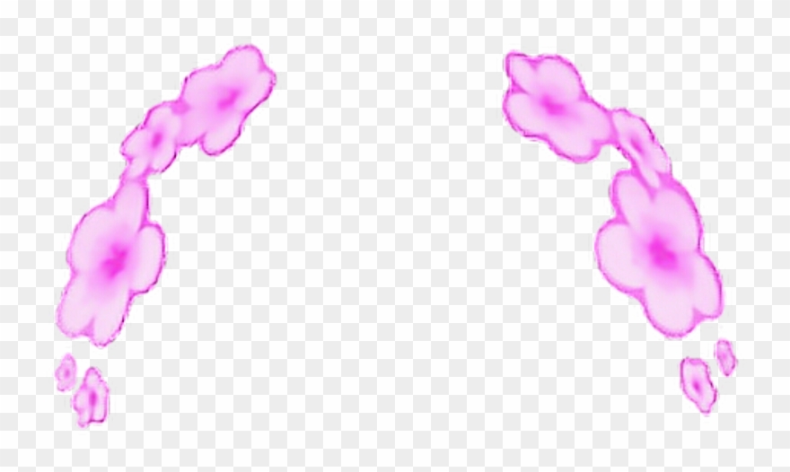 Snapchat Fliter Edit Flowers Purple Crown - Snapchat Purple Flower Filter Clipart