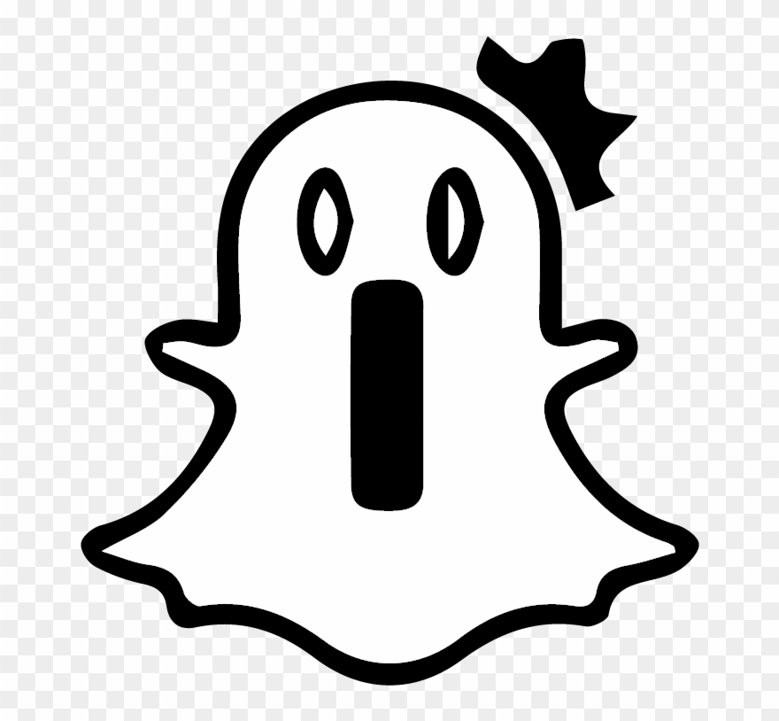 Ghost Clipart Snap - Snapchat Ghost Transparent - Png Download