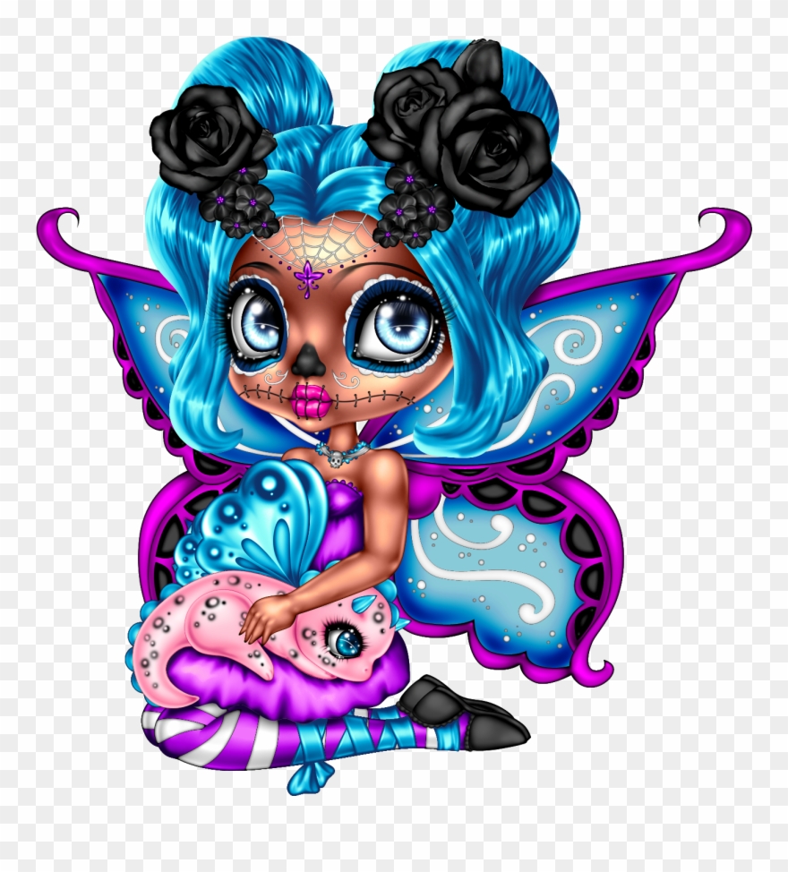 Mishka, Skull Art, Fantasy Creatures, Day Of The Dead, - Skull Art Clipart