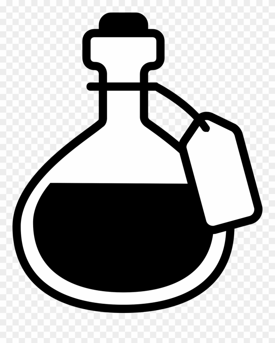 Logo, Professor Schwartz Inspiration Brew, Potion, - Potion Png Black And White Clipart