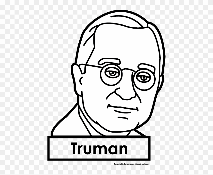 Click To Save Image - Harry S Truman Easy Drawing Clipart