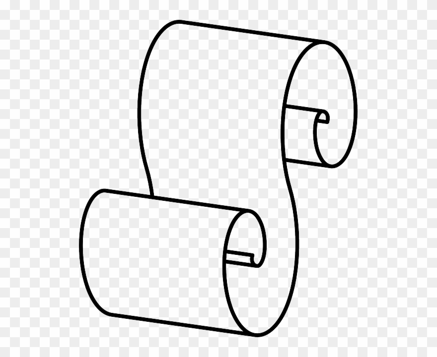 Nepa - Paper Scroll Clip Art - Png Download