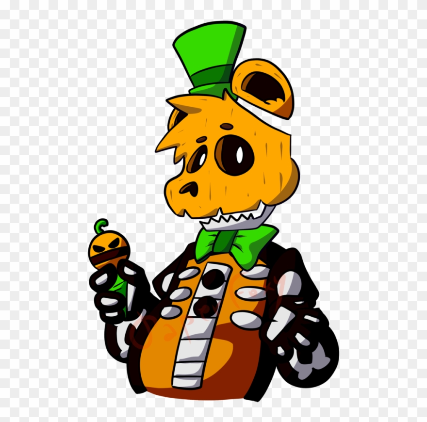 Pumpkin Freddy - Five Nights At Freddy's Clipart