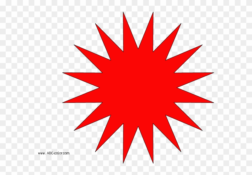 Raster Clipart Star Sixteen Pointed Rays - Irish Plastic 5 Pound Note - Png Download