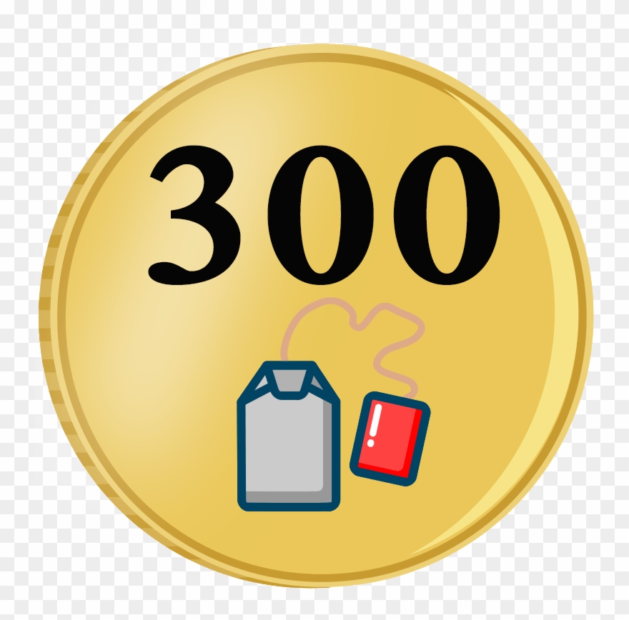 300 Tbag - Gold Coin Clipart
