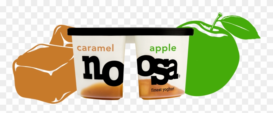 Caramel & Apple - Noosa Yogurt Caramel Apple Clipart