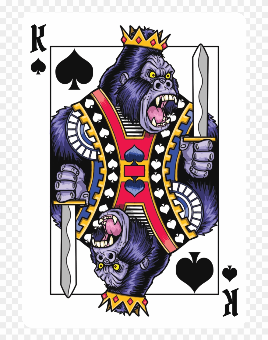 Gorilla Deck Playing Cards - Playing Card Clipart