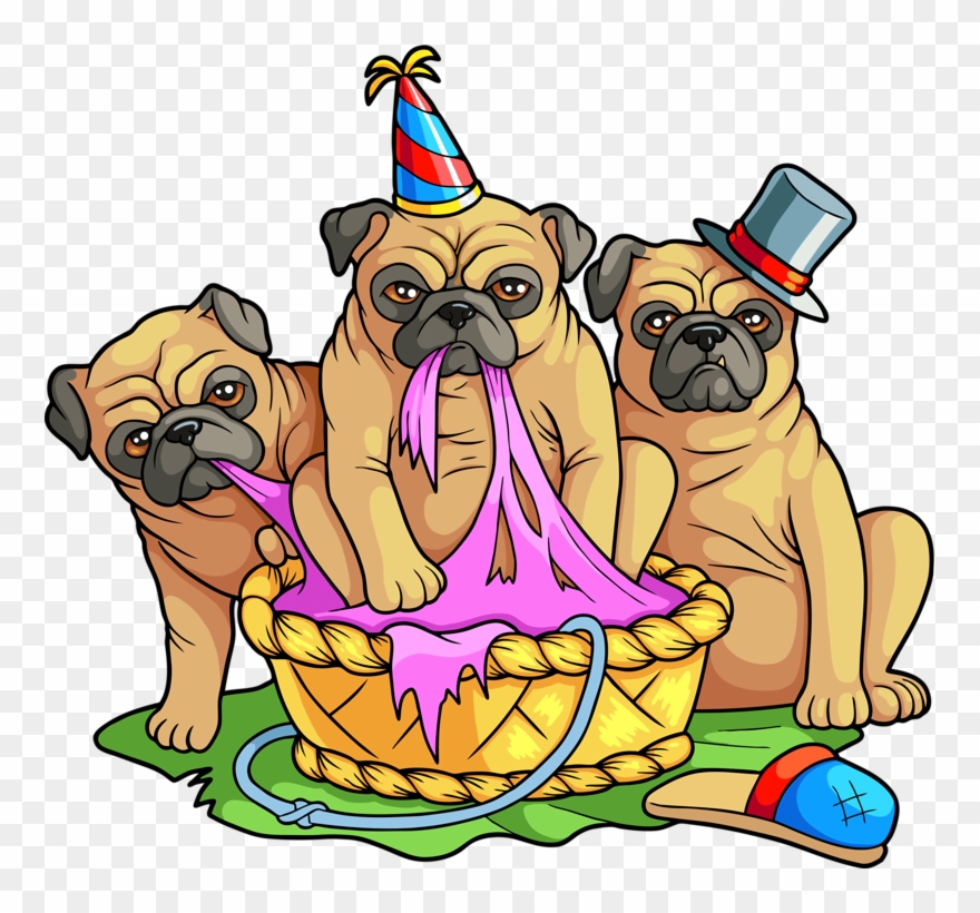 Publicat De Eu Ciresica La - Pugs Tote Bag, Adult Unisex, Natural Clipart