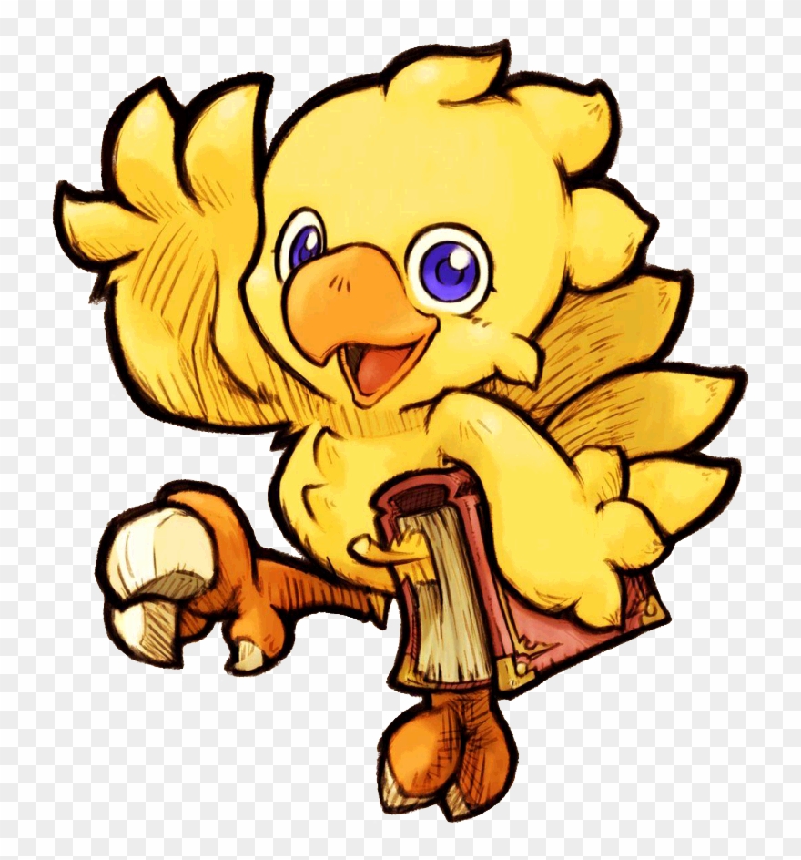 Final Fantasy Clipart Transparent - Final Fantasy Chibi Chocobo - Png Download