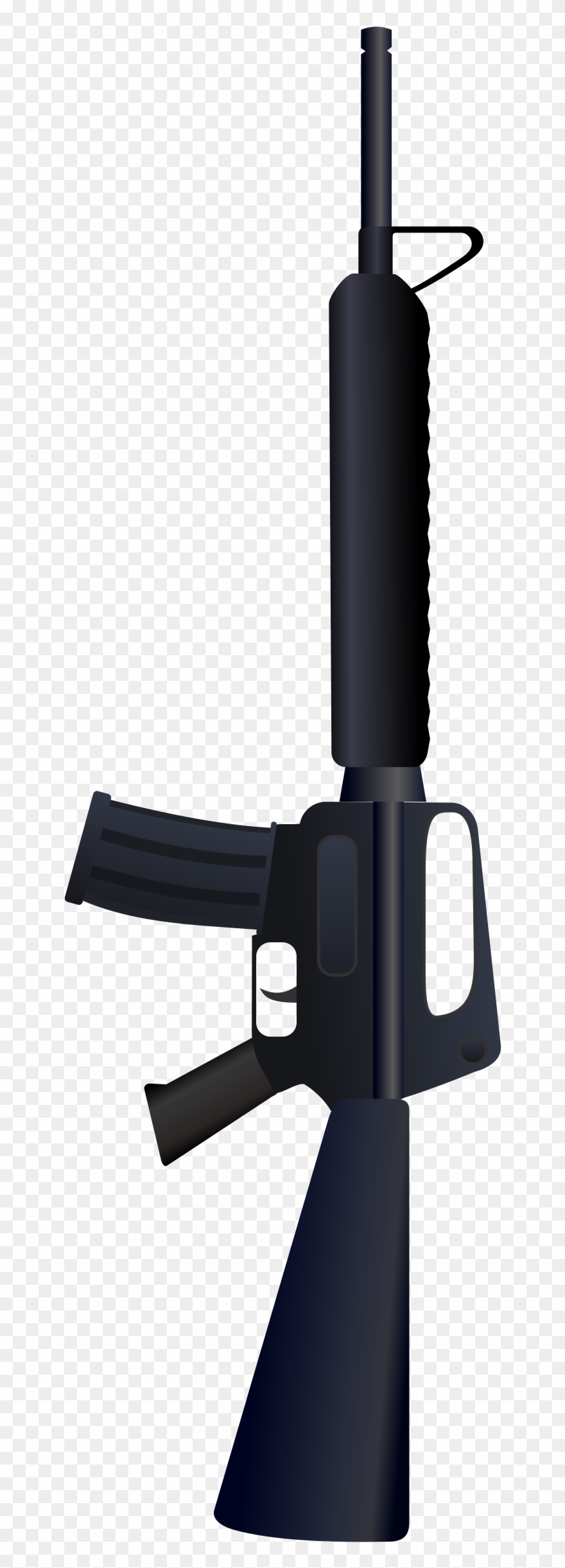 Colt M Icons Png Image Black And White Stock - Ar15 Png Clipart