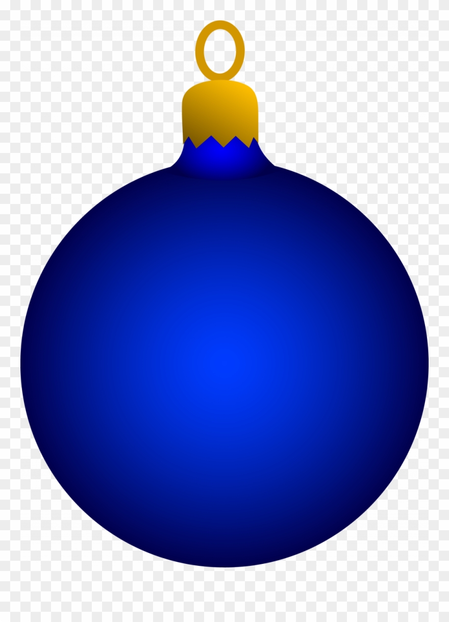 Uncategorized ~ Blue Christmas Tree Ornament Free Clip - Christmas Ornament Clipart - Png Download