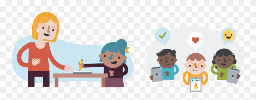 Blended Learning Models Whole Classroom - Blended Learning Clipart