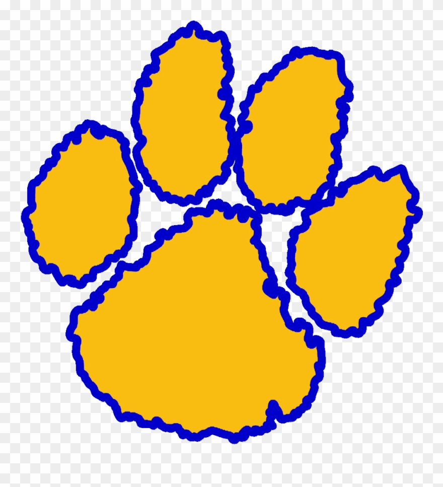 North Lamar Panther Paw Clipart