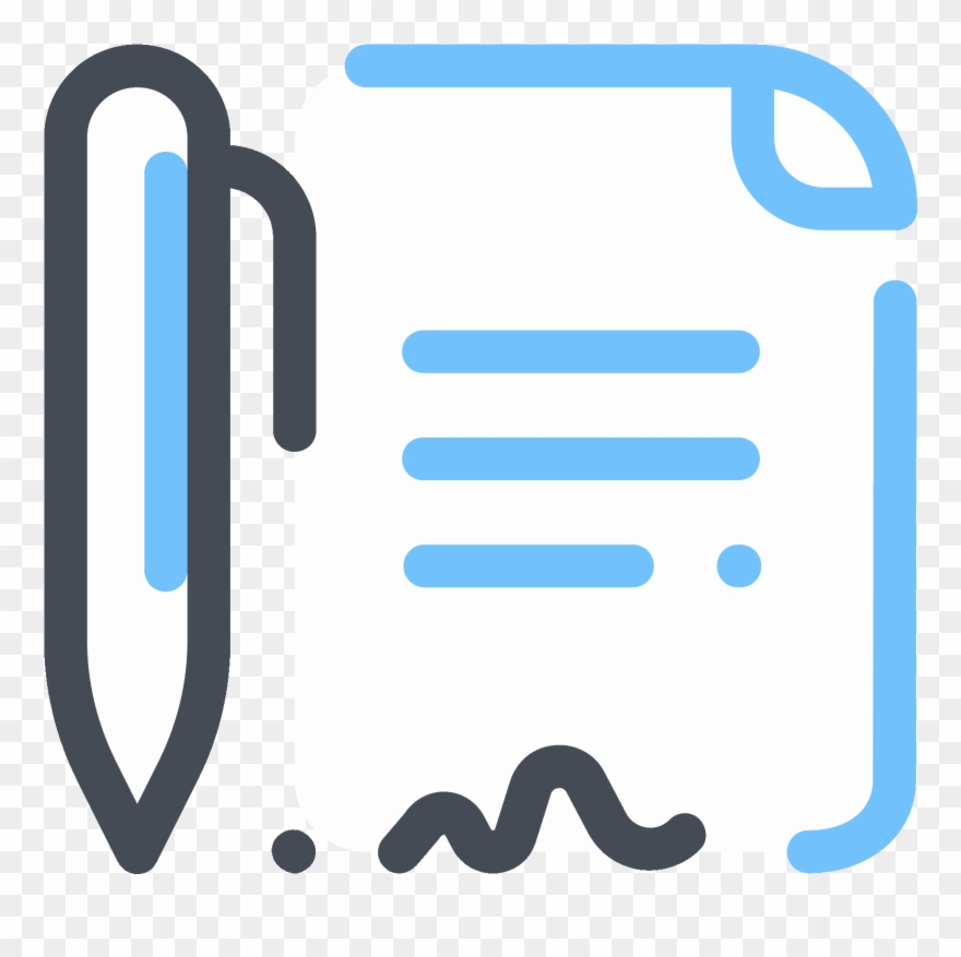 Sign Document Icon - Icon Clipart