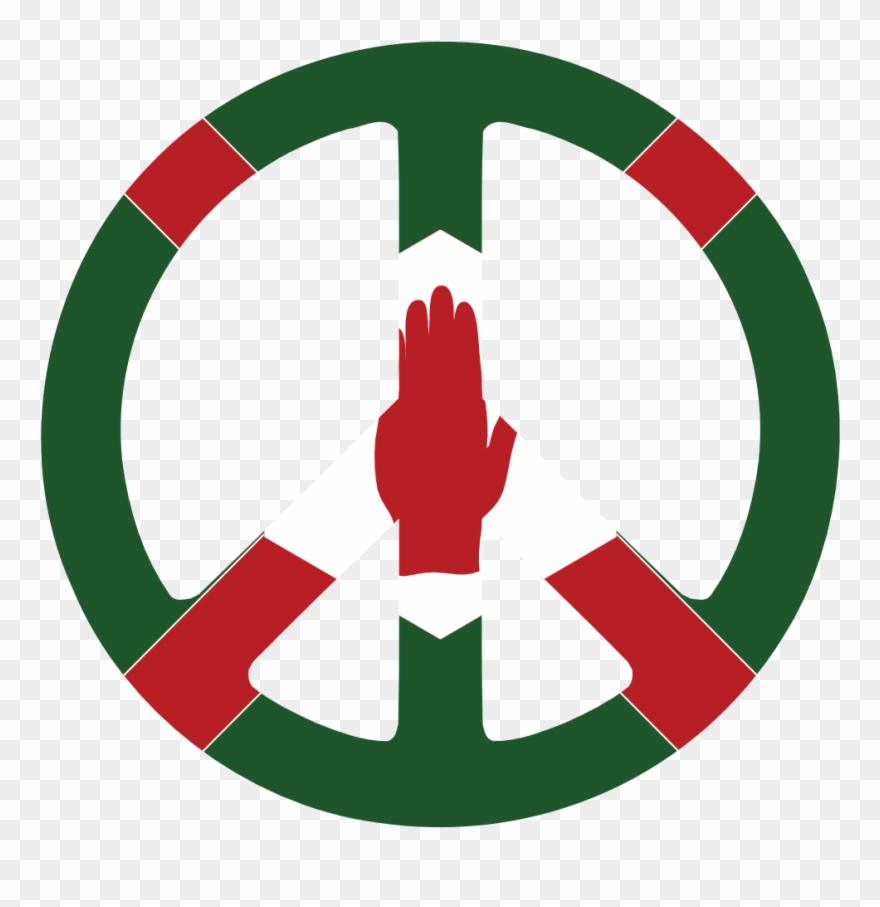 Northern Ireland Peace Symbol Flag 3 Saint Patricks - Gloucester Road Tube Station Clipart