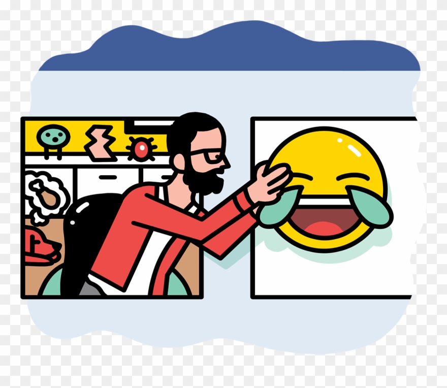 Sharing Facebook Emoji On Social Media - Creads Clipart