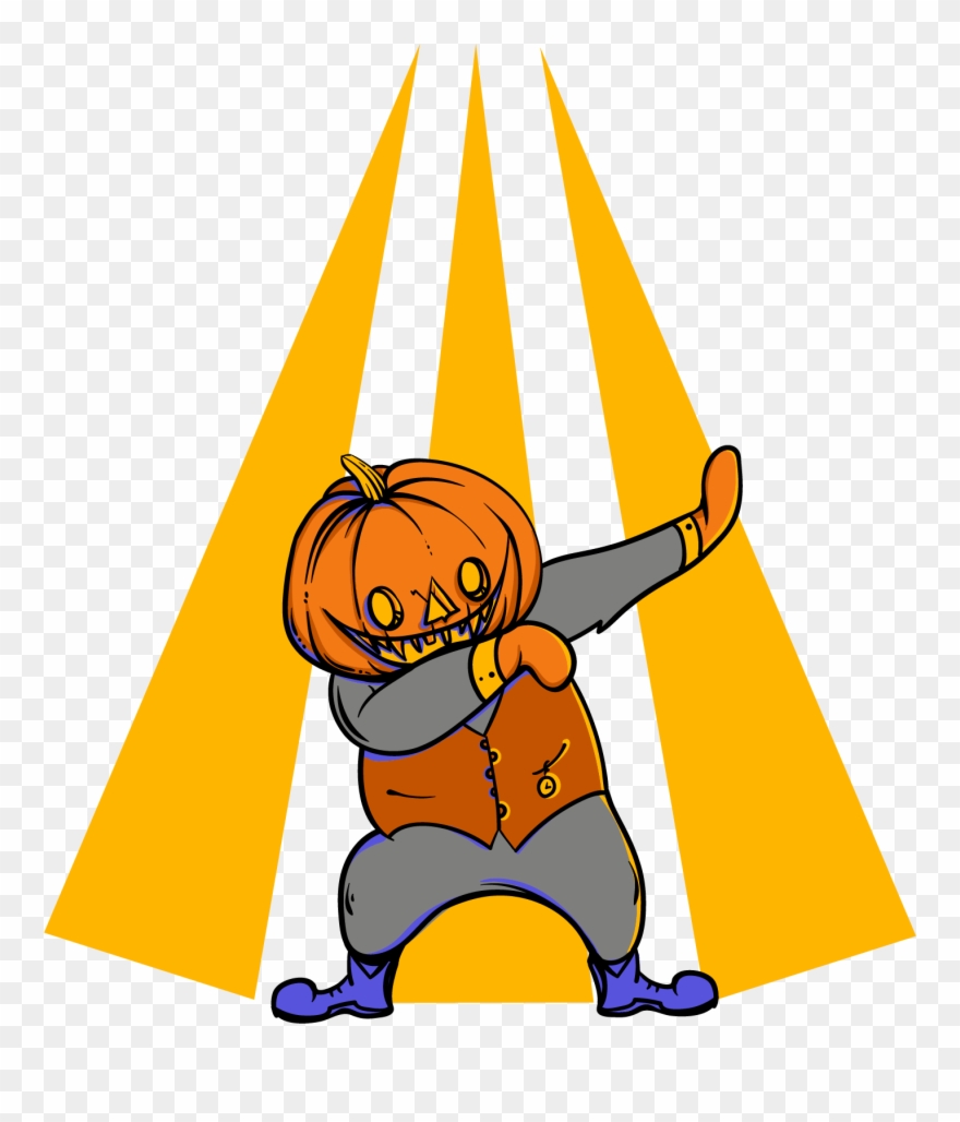Dabbing Pumkin Buy T Shirt Design - Design Clipart