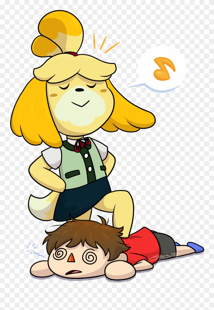 Isabelle And Villager Clipart