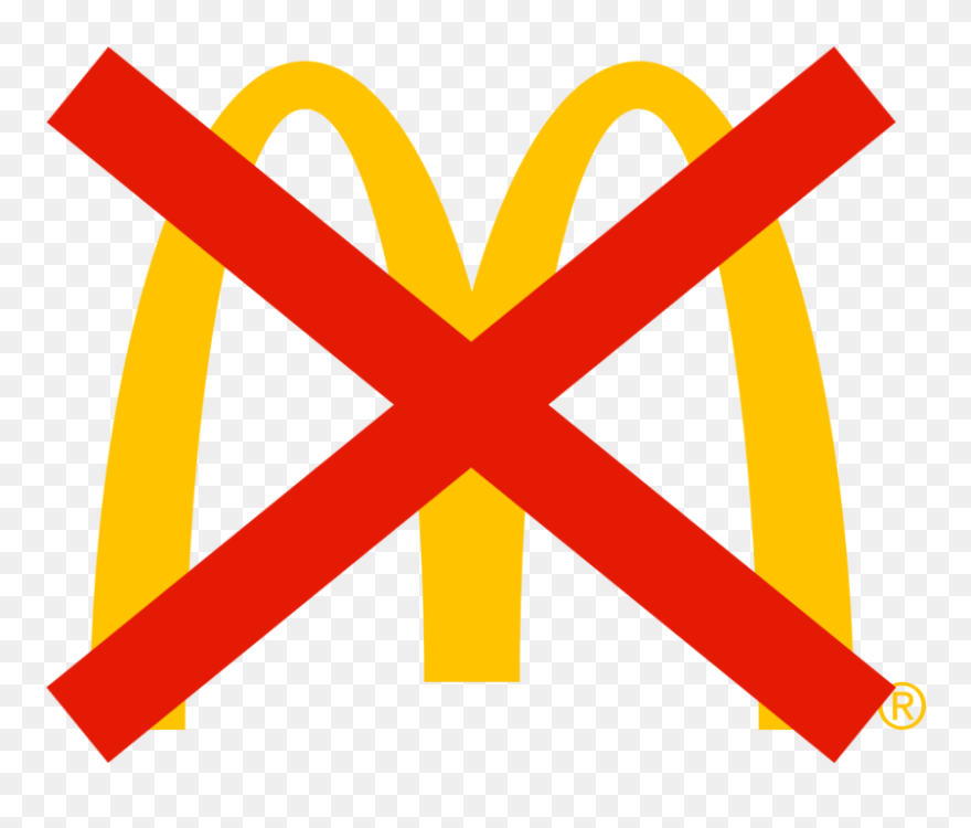 Mcdonalds Sign With An X Clipart