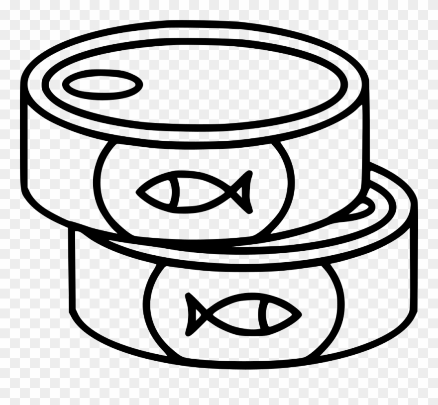 Sardines Drawing Canned Fish - Canned Food Clipart Png Transparent Png