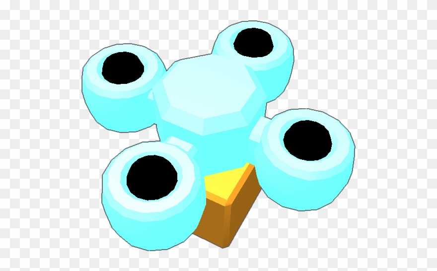 Bright Blue Fidget Spinner - Circle Clipart