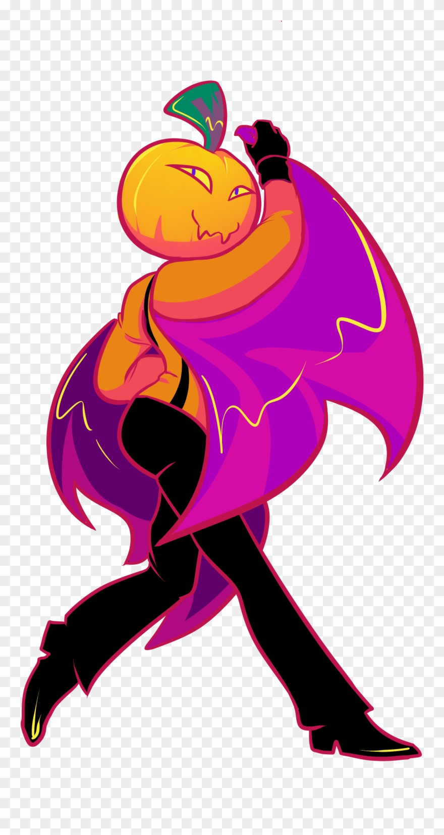 Pumpkin Head Sticker - Sticker Clipart