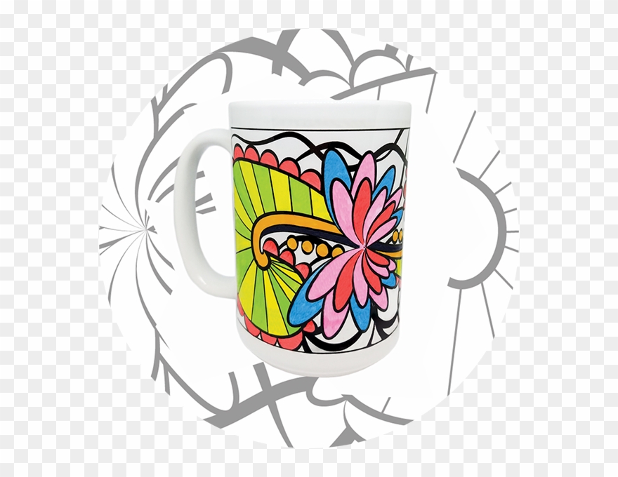 Swirl And Twwirl Mug - Mug Clipart