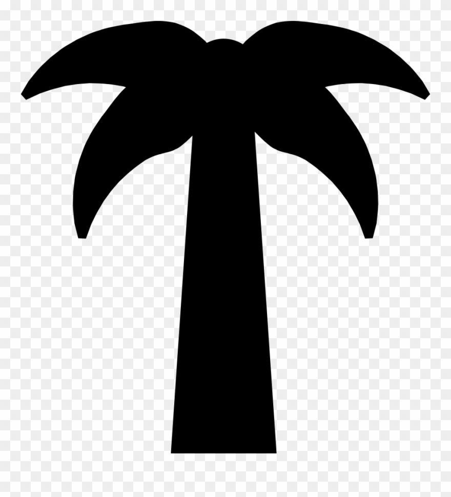 Palm Tree Svg Symmetric Palm Tree Svg Png Icon Free - Portable Network Graphics Clipart