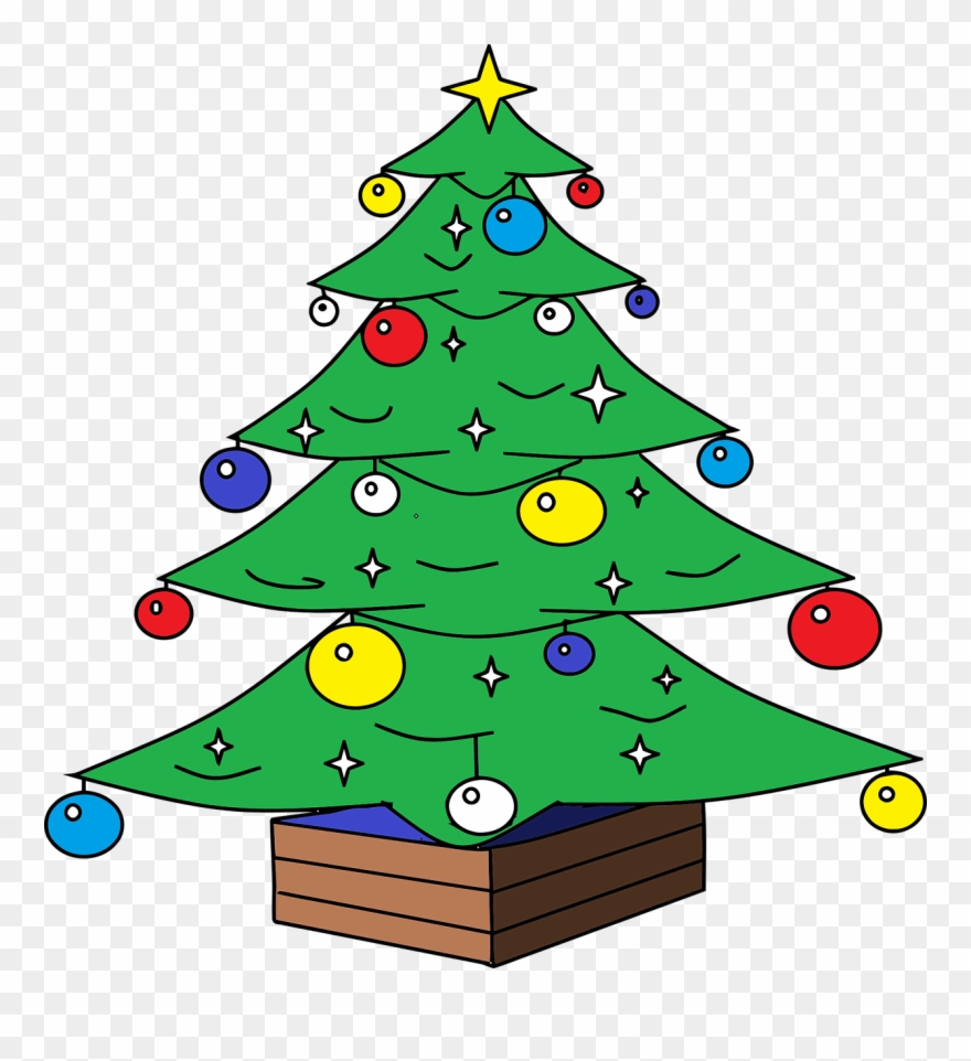 Christmas Holiday Tree Clipart - Christmas Tree Pillow Case - Png Download