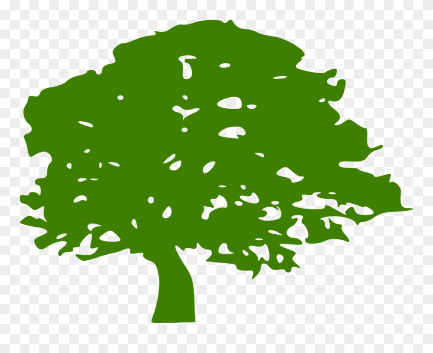 Graphic Tree Images - Green Tree Clip Art - Png Download