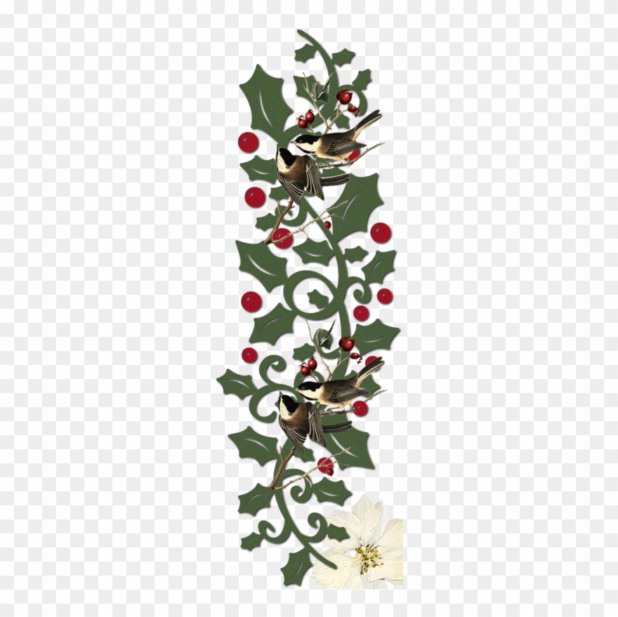 Flower Clipschristmas Borderchristmas Timeclip Art - Clip Art - Png Download