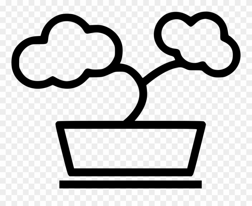Bonsai Tree Plant Small Pot Flower Comments - Bonsai Clipart