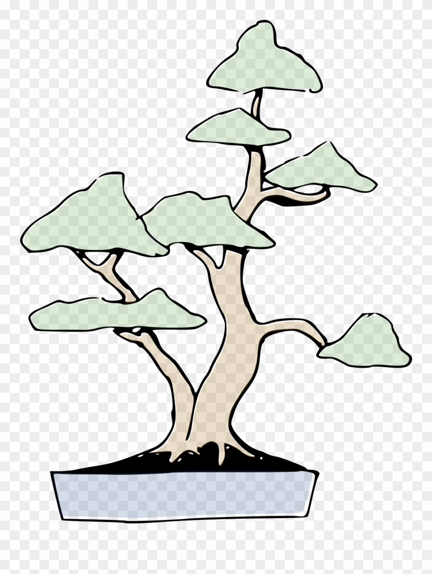 Twin-trunk Style - Bonsai Clipart