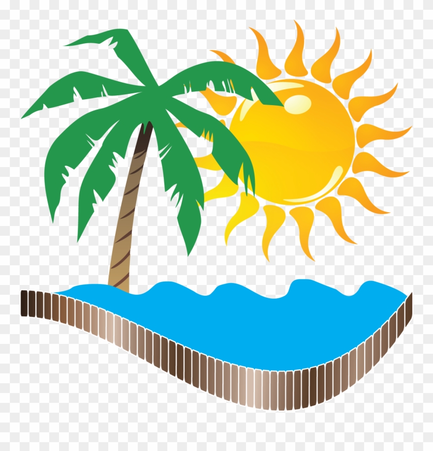 Pool And Spa Construction - Palm Tree Clipart