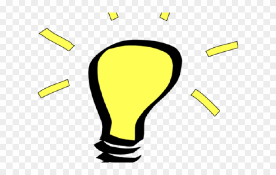 Bulb Clipart Solution - Transparent Png Idea Light Bulb