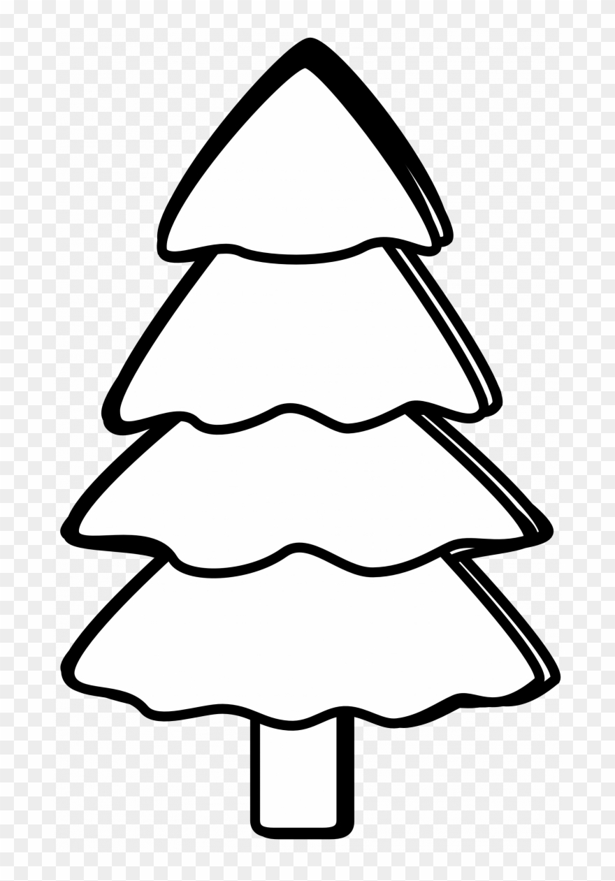 Medium Size Of Christmas Tree - Tree Clipart Black And White - Png Download