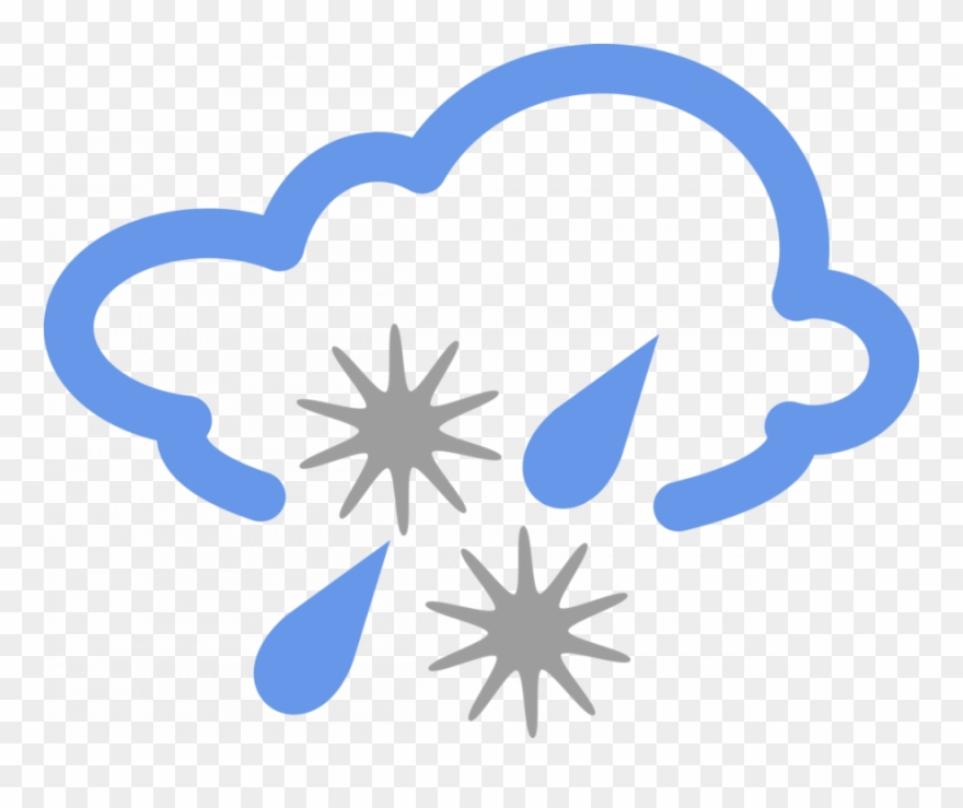 Weather Symbols Clipart Weather Forecasting Clip Art - Weather Icons Snow Animated - Png Download