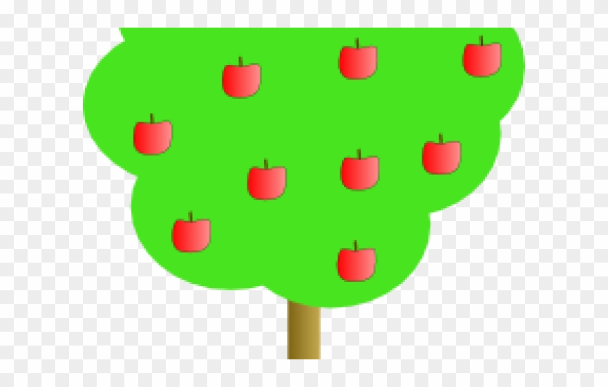 Small Clipart Apple Tree - Png Download