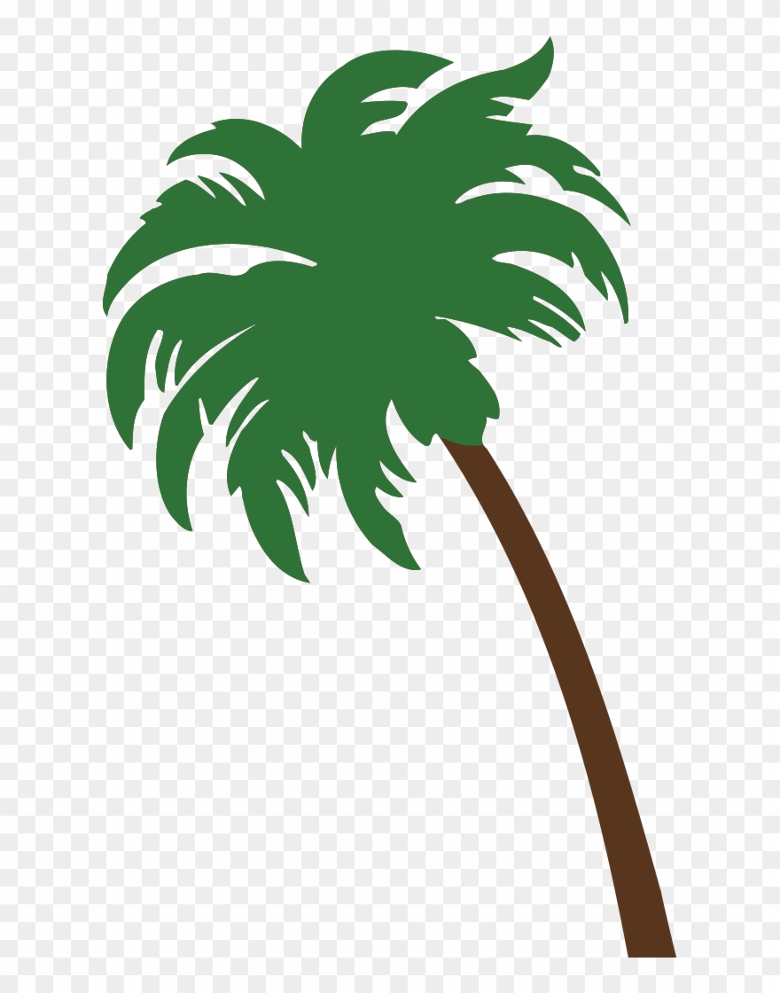 Image - Crossed Palm Trees Clipart