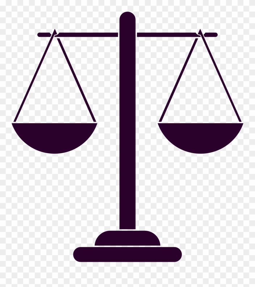 Big Image - Scales Of Justice Silhouette Clipart